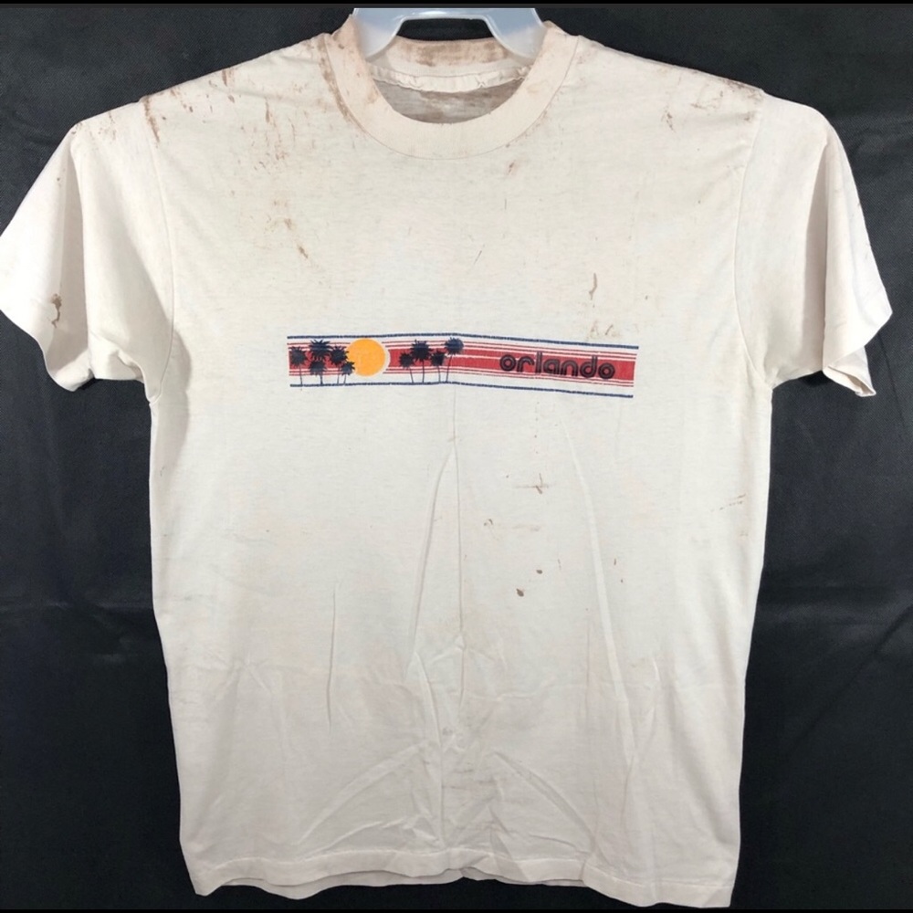 Vintage Mens Graphic Tee Orlando S/S Size L